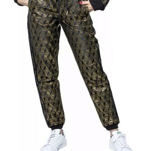 Adidas Logo Reversible SST Track Pant Gold Black M